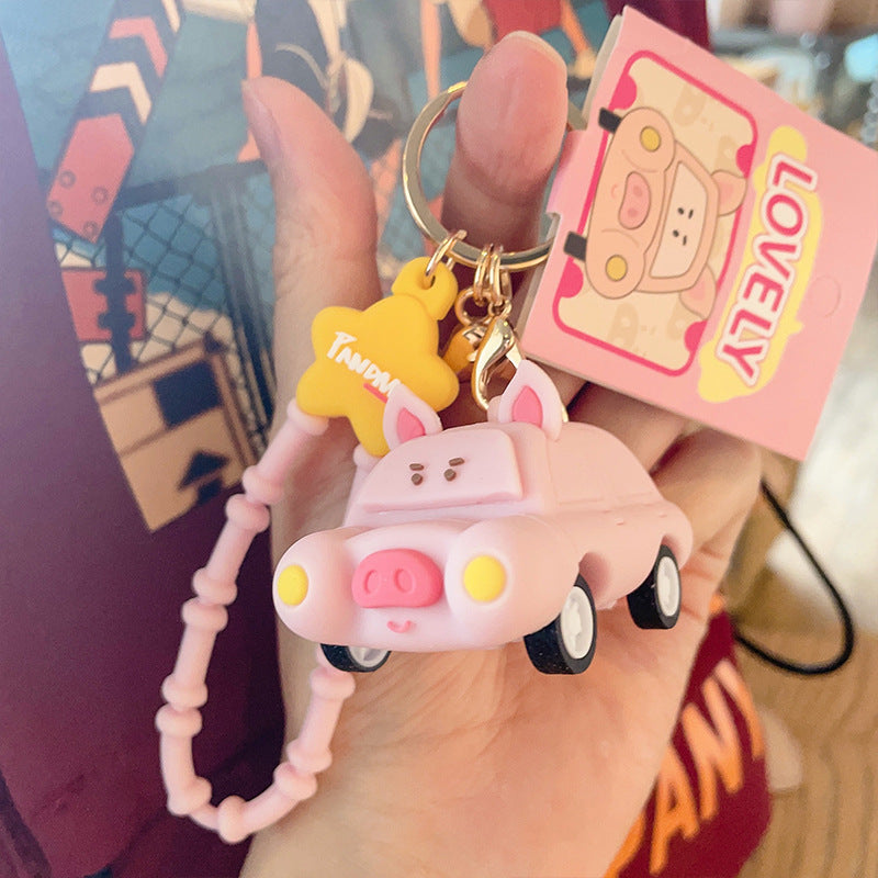 Wholesale Cartoon Animal Car PVC Keychain